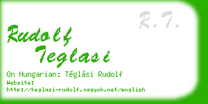 rudolf teglasi business card